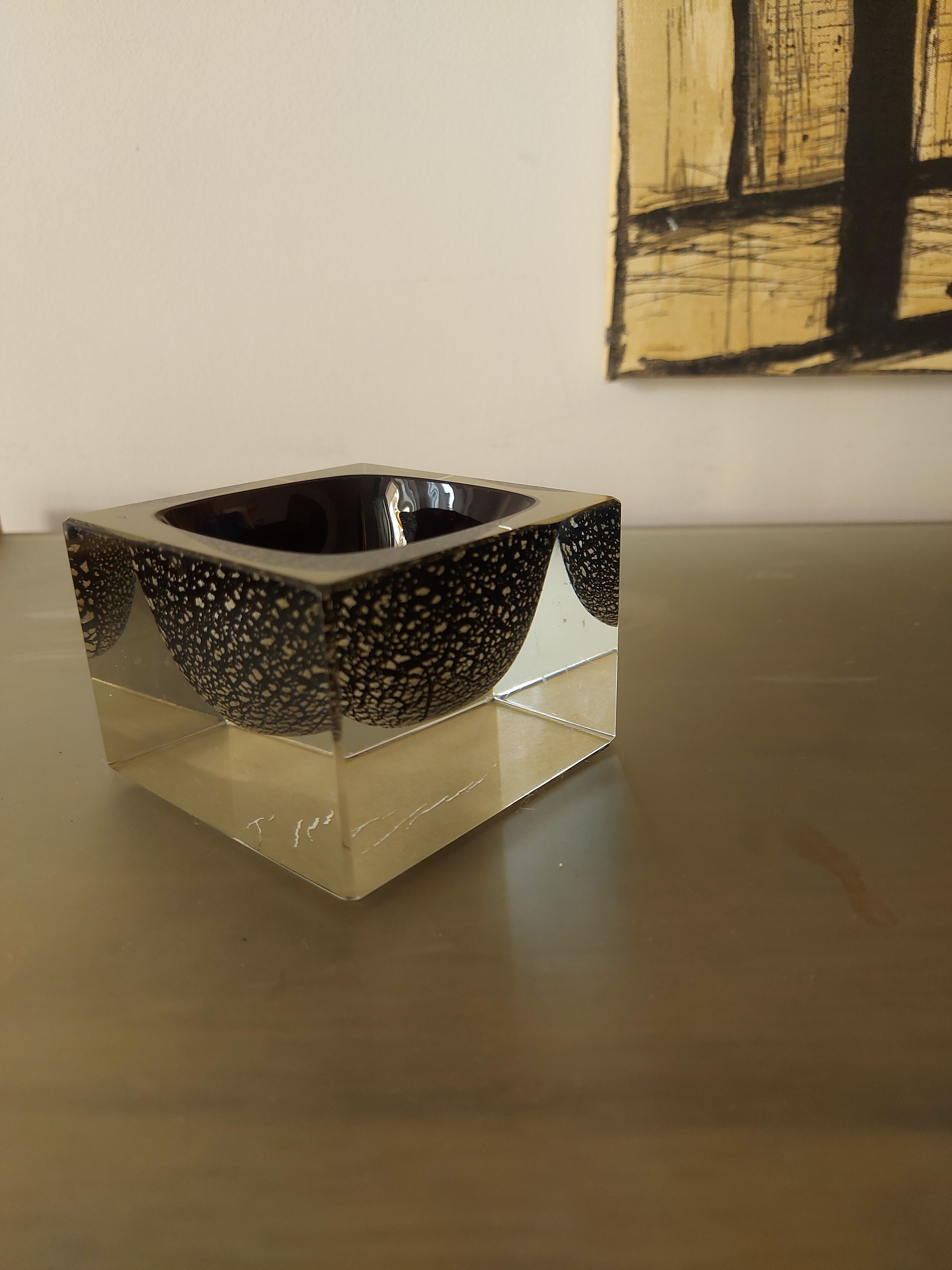 Vintage Murano glass ashtray