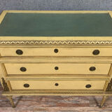 Louis XVI chest of drawers in lacquered wood circa 1880-1900