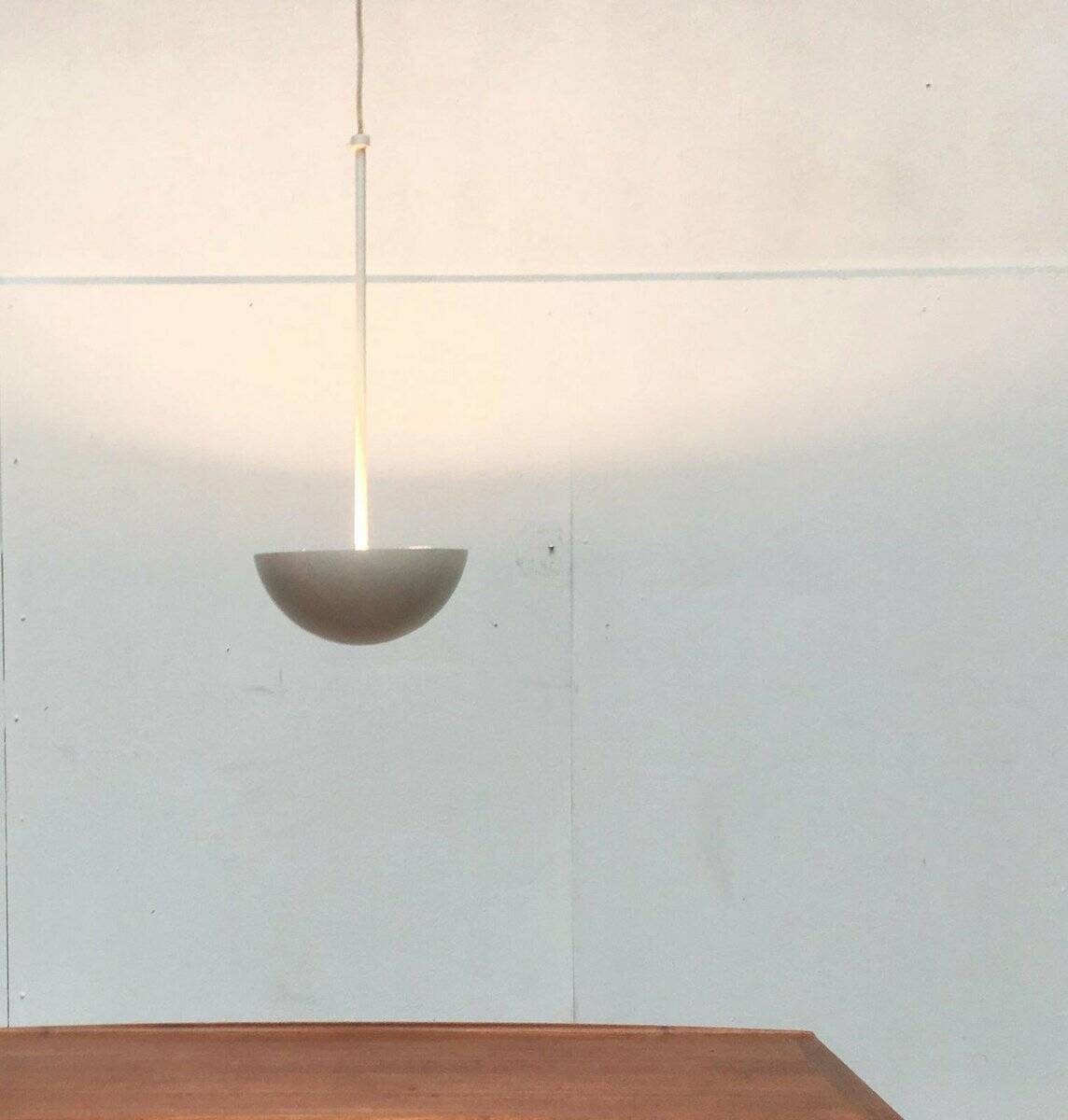 Mid-century modern style fiberglass pendant light, 1960s, set of 2.