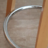 Vintage screw stool in solid beech.