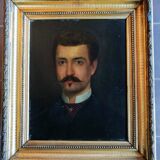 Portrait d'homme second empire XIXème