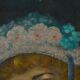 Oil portrait of a woman with a floral bonnet, Belgium, 1920s.