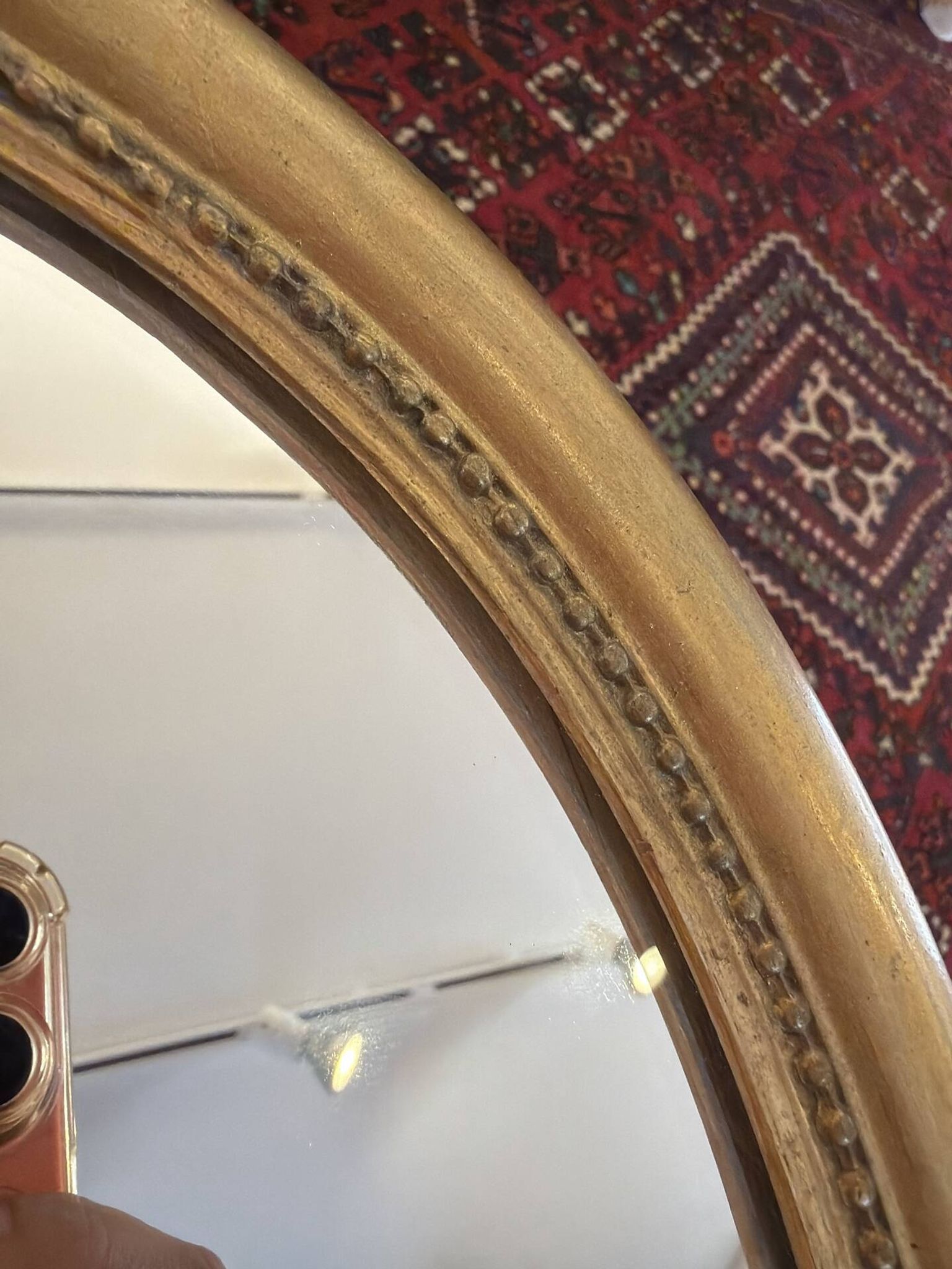 Petit miroir doré vintage