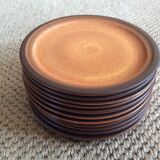 Series of 11 dessert plates
