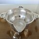 Art Deco silver-plated sauce boat with hallmark, 1920s-30s.