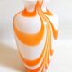Orange Murano vase by Carlo Moretti 1970s Height 36 cm