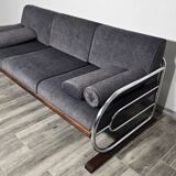 Bauhaus Chrome Sofa by Robert Slezak for Slezak Factories, 1930s