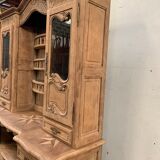 Louis XV style two-part sideboard in solid oak, 20th century
