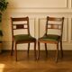 Paire de chaises vintage en bois courbé – design 20e siècle