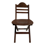 Chaise vintage pliante en bois