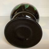 Hand decorated opaline vase