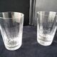 Paire de grands verres en cristal