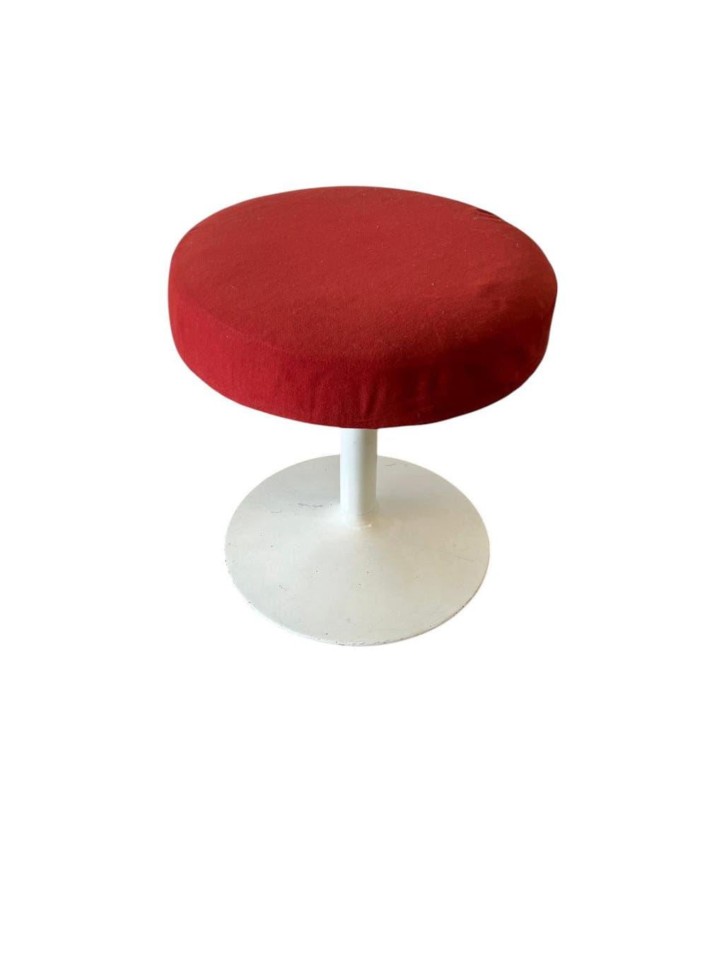 Tabouret vintage space age avec pied tulipe