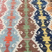 8x13 Geometric Style Kilim Rug, Turkish Vintage Kilim Rug, 253x370Cm