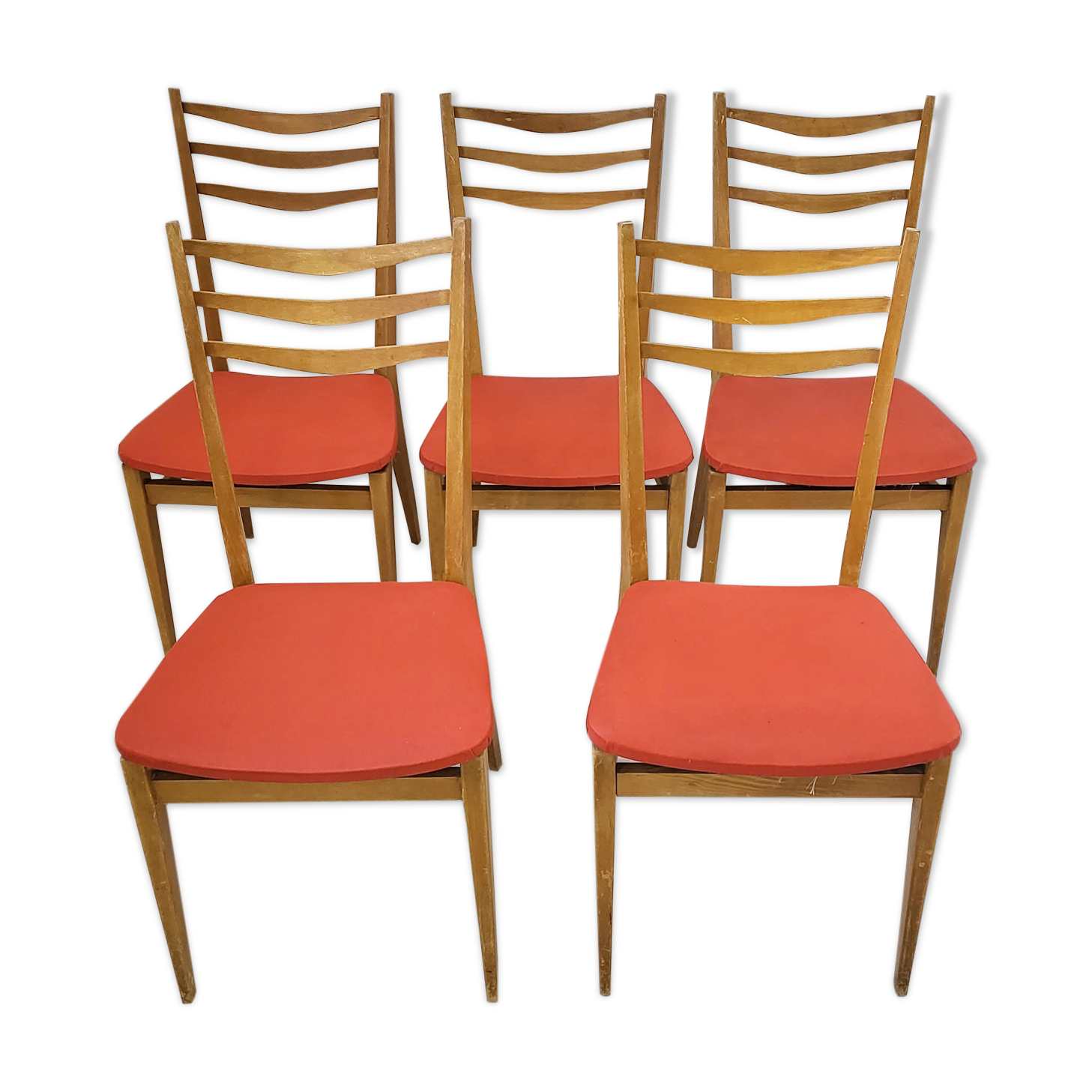 Suite of 5 chairs 1950