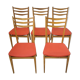 Suite of 5 chairs 1950
