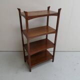 Art Nouveau Jugendstil oak open bookcase  etagere