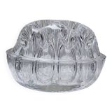Glass globe flower holder, Reims, 19 holes, vintage 1950-1960