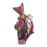 Plat céramique poisson style Vallauris