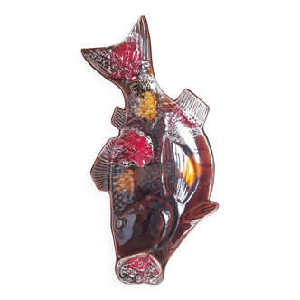 Plat céramique poisson style Vallauris