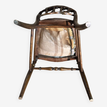 Paire de chaises Napoléon III en bois doré