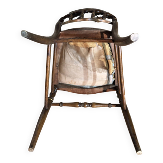 Paire de chaises Napoléon III en bois doré