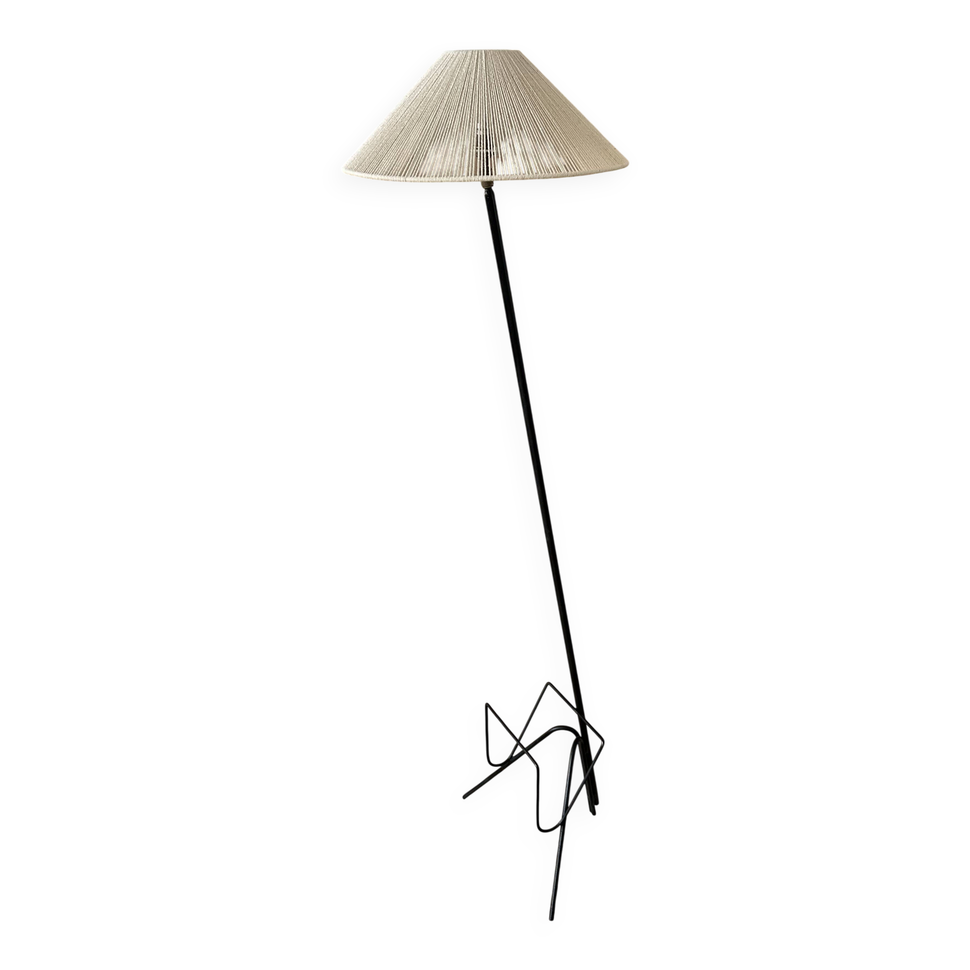 1950s magazine rack floor lamp
