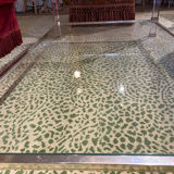 Glass and plexiglass coffee table 1960