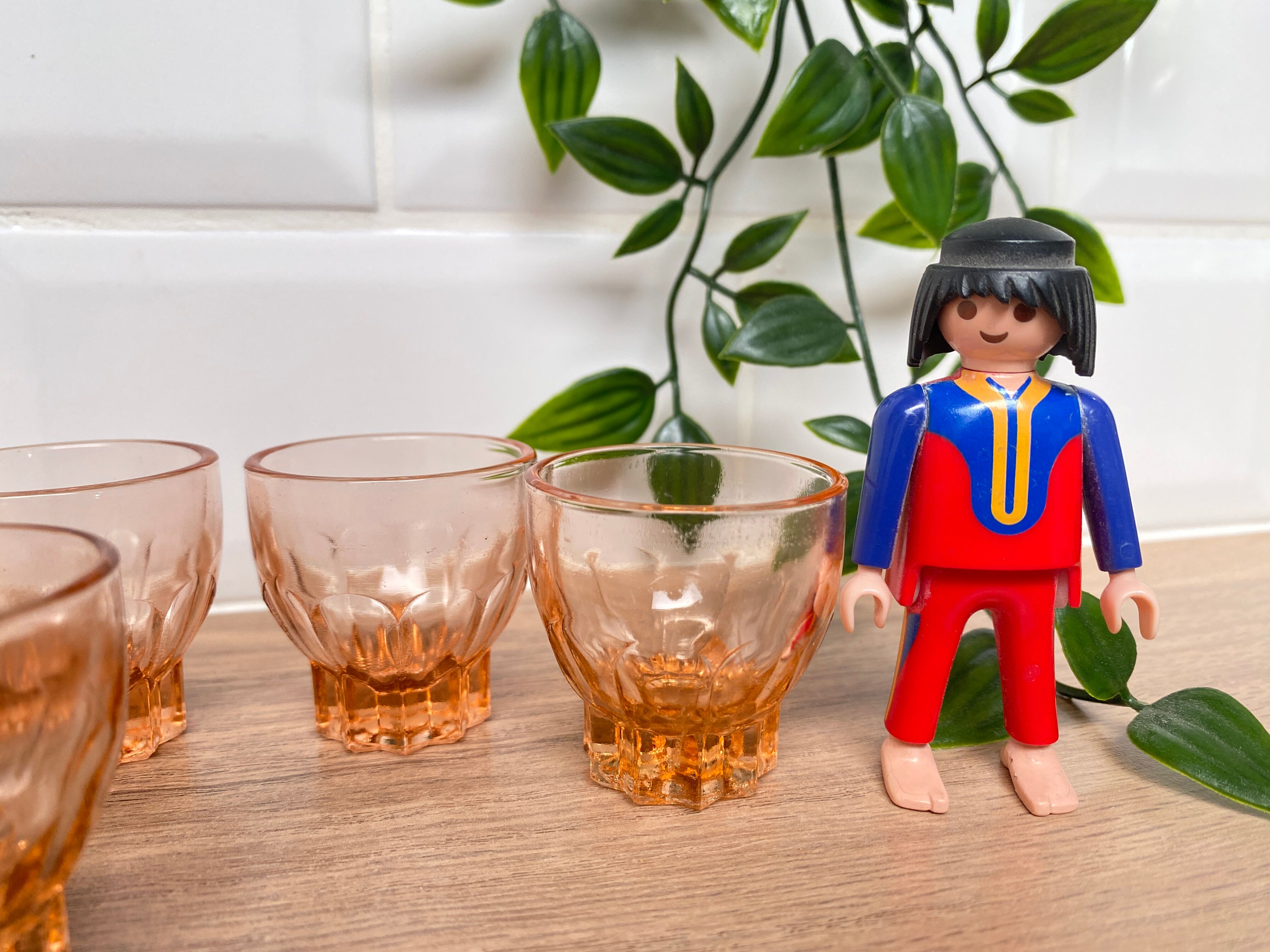 Set de 4 verres liqueur Luminarc étoile rose