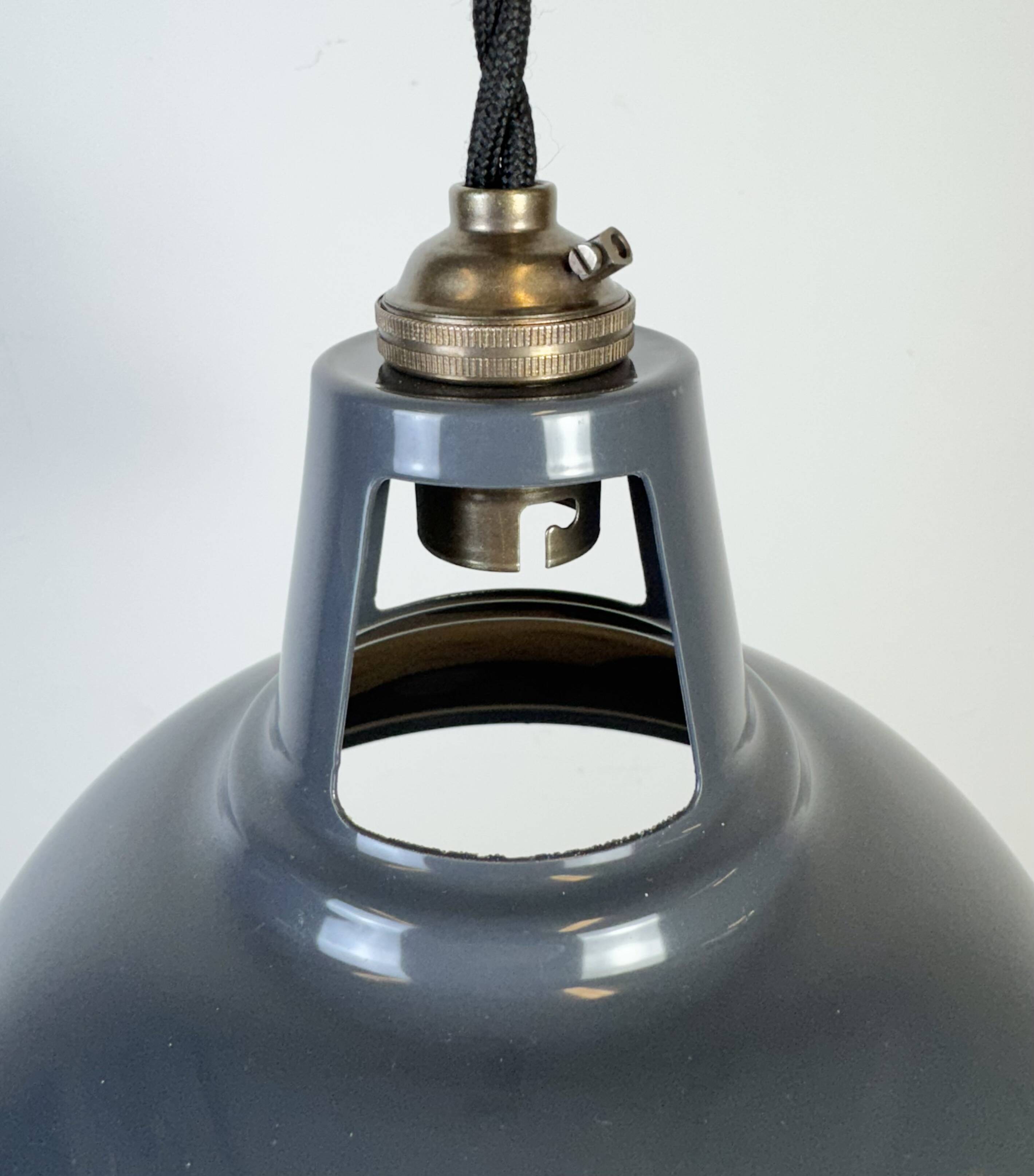 Vintage Industrial Grey Painted Ceiling Lamp, 2000s