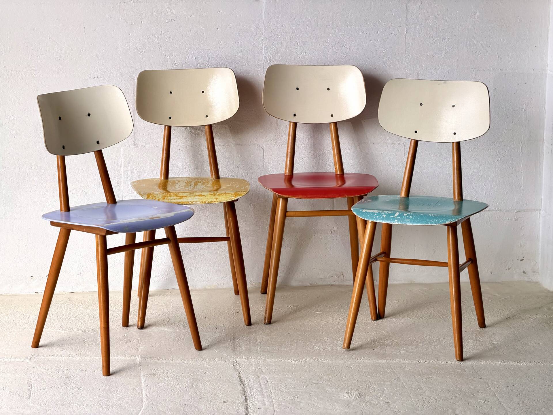 Chaises Bistro TON, années 1960