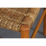 Suite of 4 vintage wooden chairs edited by Krasna Jizba, 1960