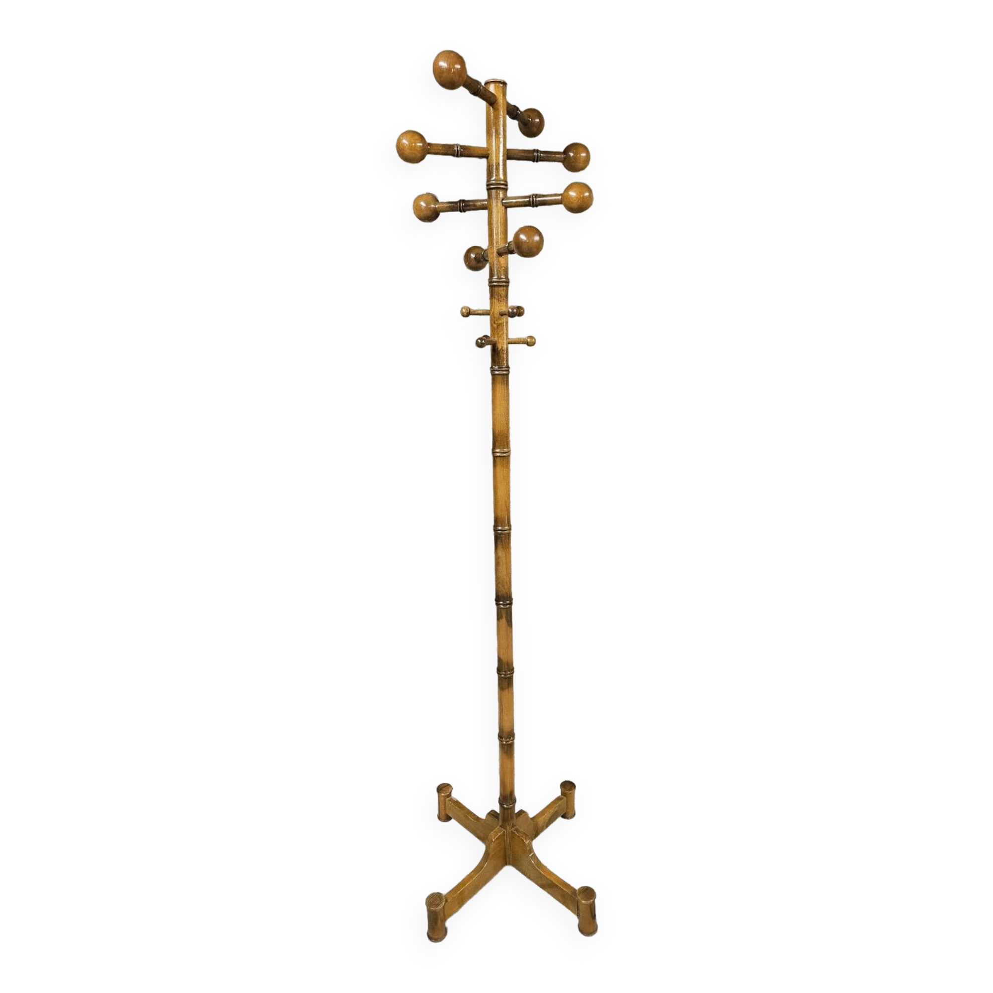 Coat rack with wooden balls 1970"