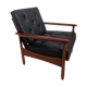 Scandinavian vintage leather armchair