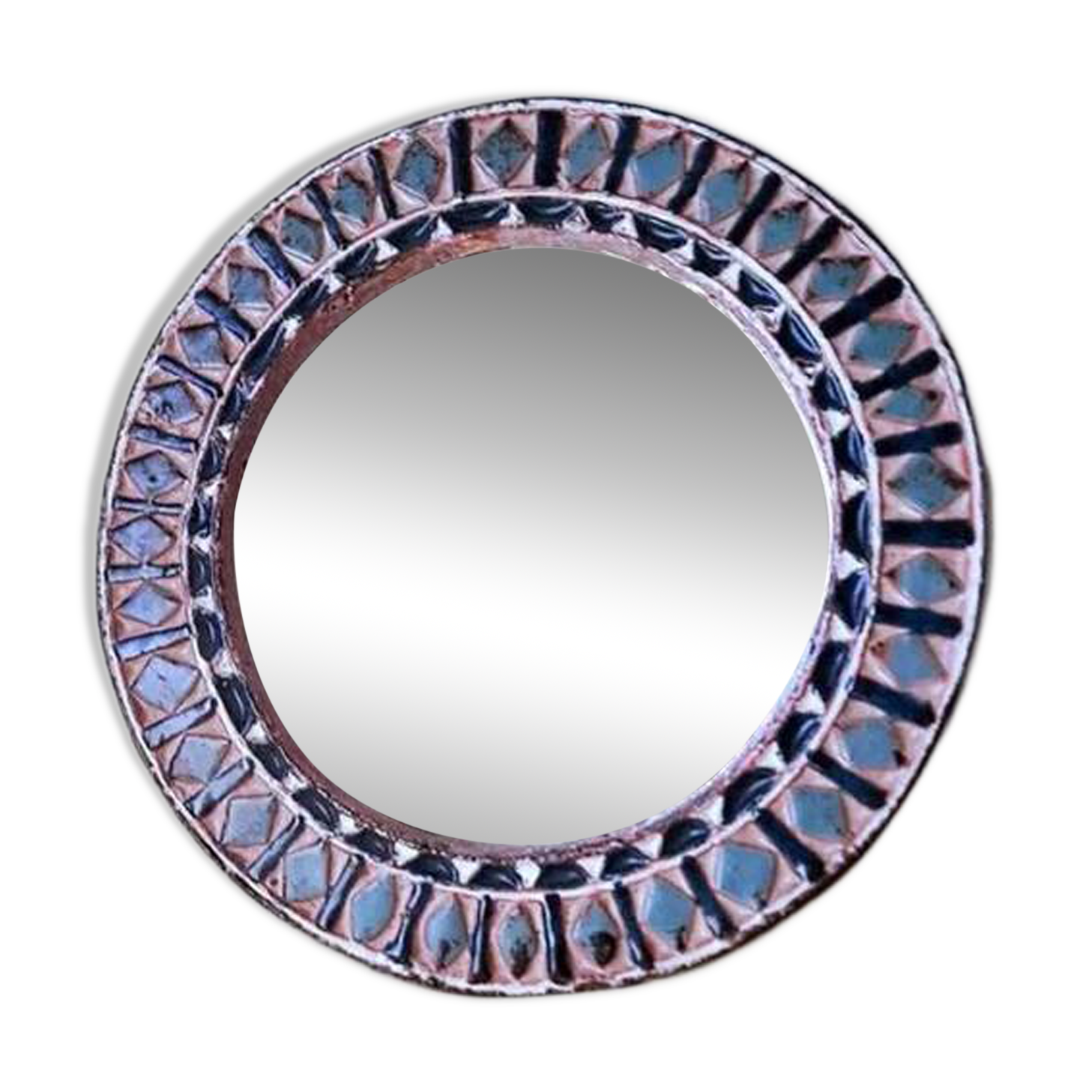 Miroir en céramique Roland Zobel 1960