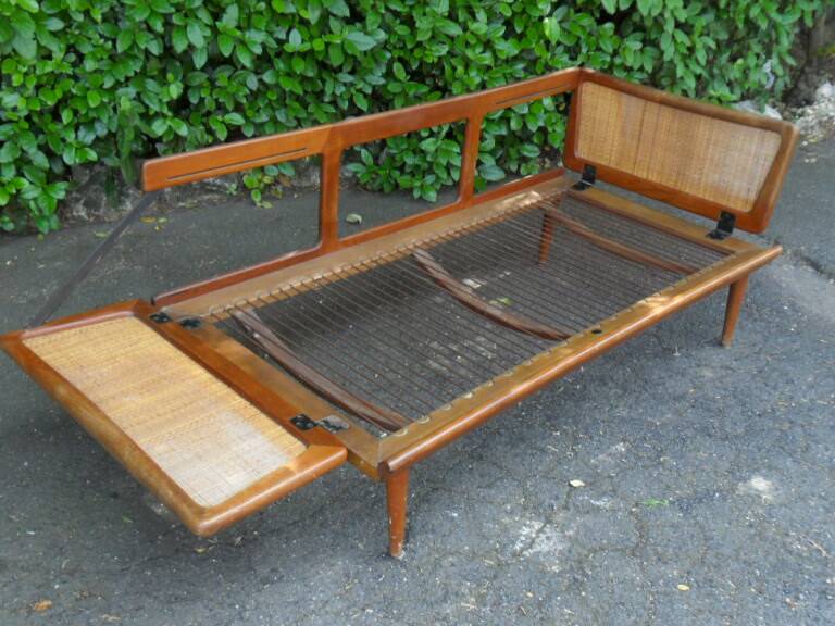 Scandinavian rest sofa, daybed FD 451 Hvidt and Nielsen signed