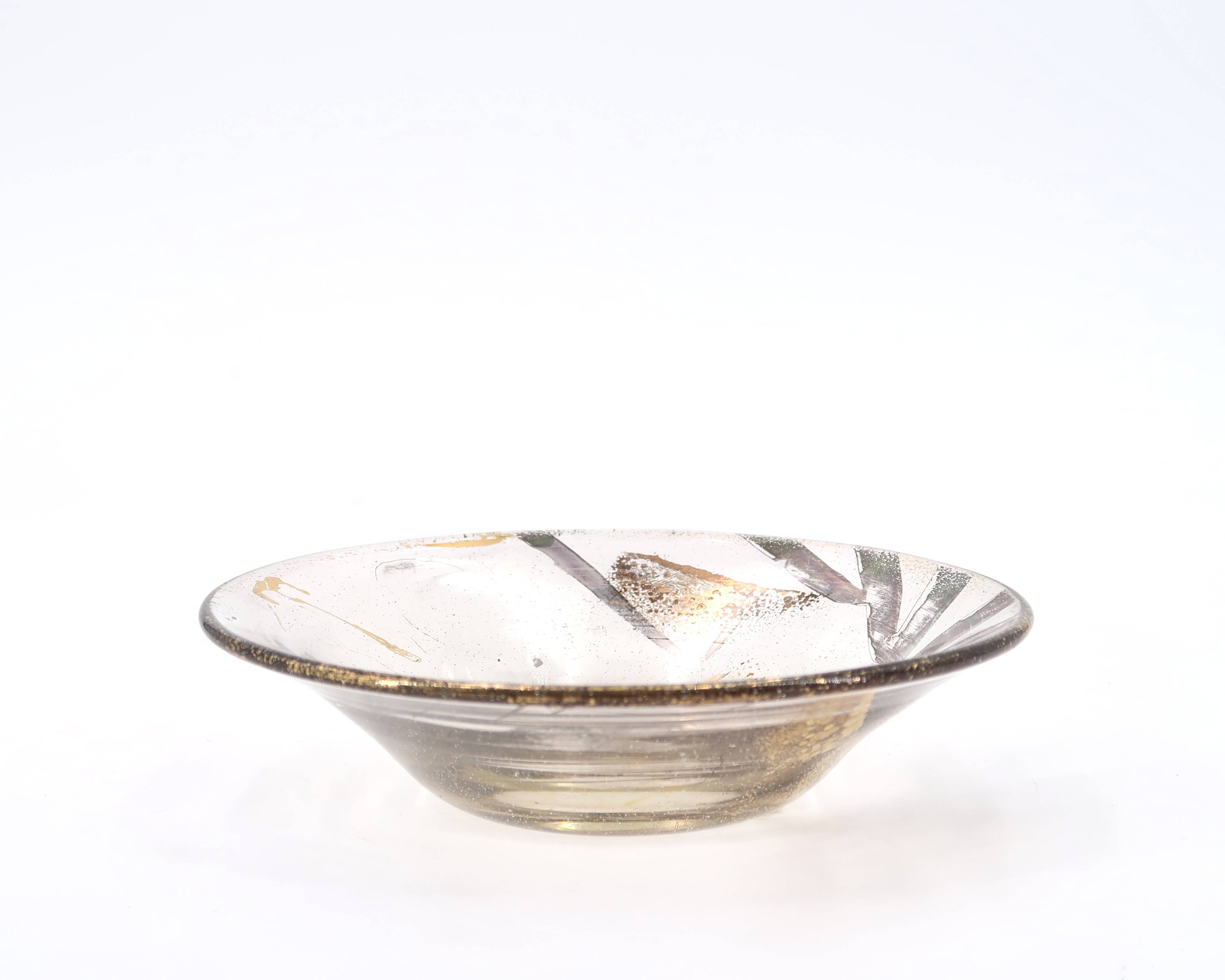 Glass pocket emptier by Jean Paul van Lith, Biot, 1980s