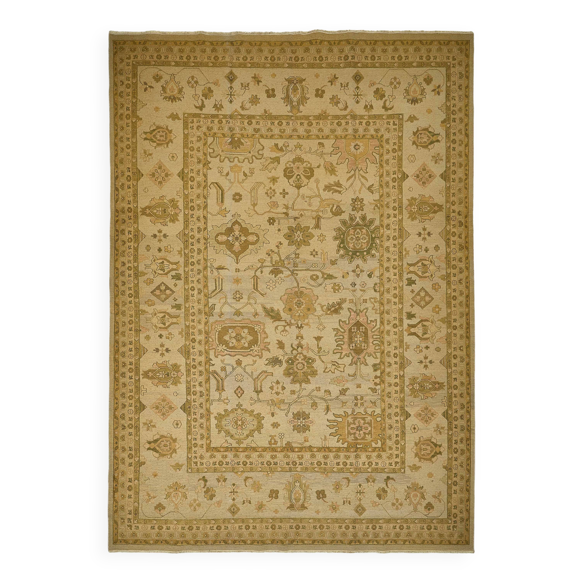 Turkish Handknotted Wool Oushak Rug 300 cm x 420 cm