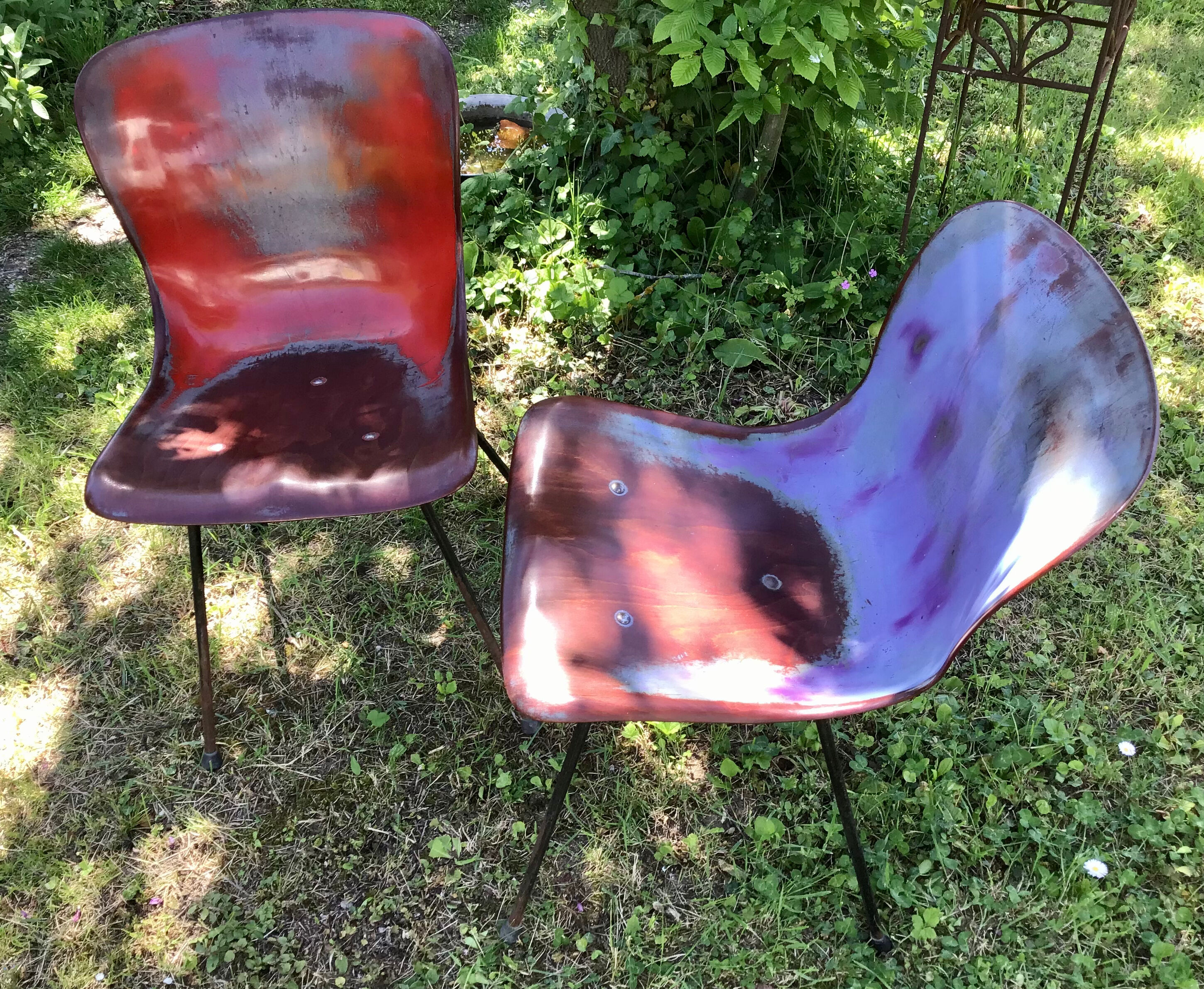 Two chairs Pagholz Elmar Flototto model 15074 design from 1956