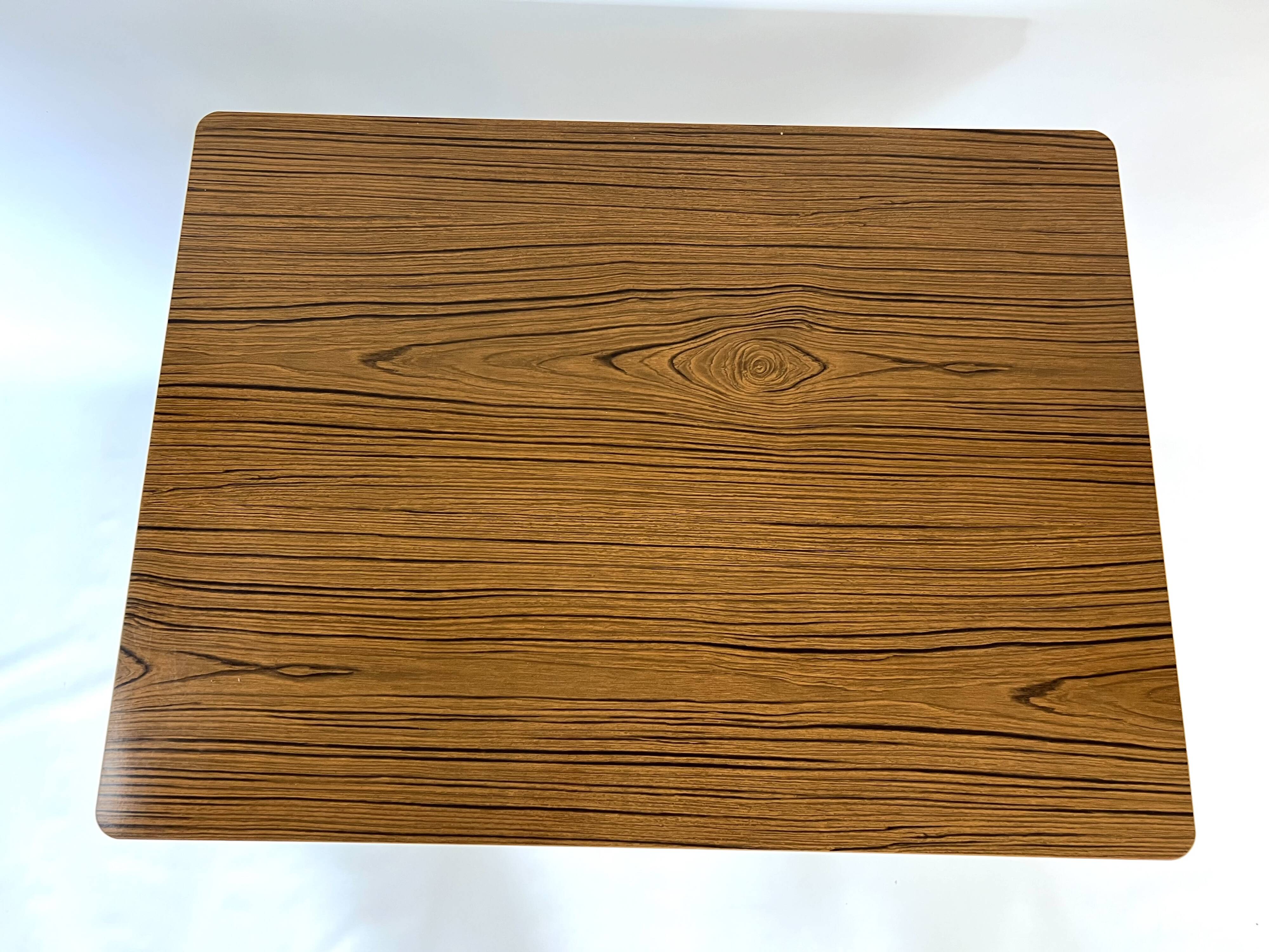 Formica table with extension and 2 chairs