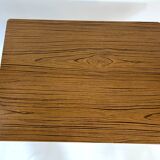 Formica table with extension and 2 chairs