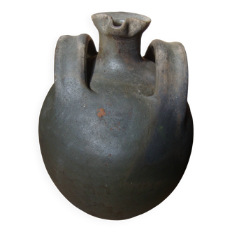 Old Oil Jug Jar Double Handle Terracotta