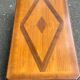 Table basse coloniale en bois massif avec 2 tiroirs