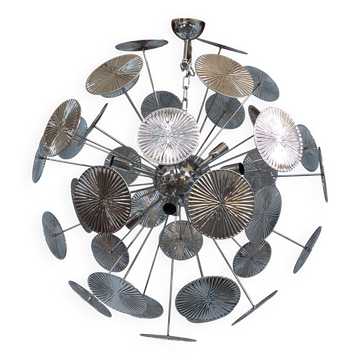 Brass sputnik ceiling lamp