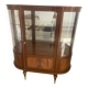 Large Louis XVI style display cabinet in wood and marble.