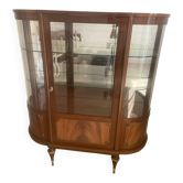 Vitrine de style louis XVI en bois et marbre