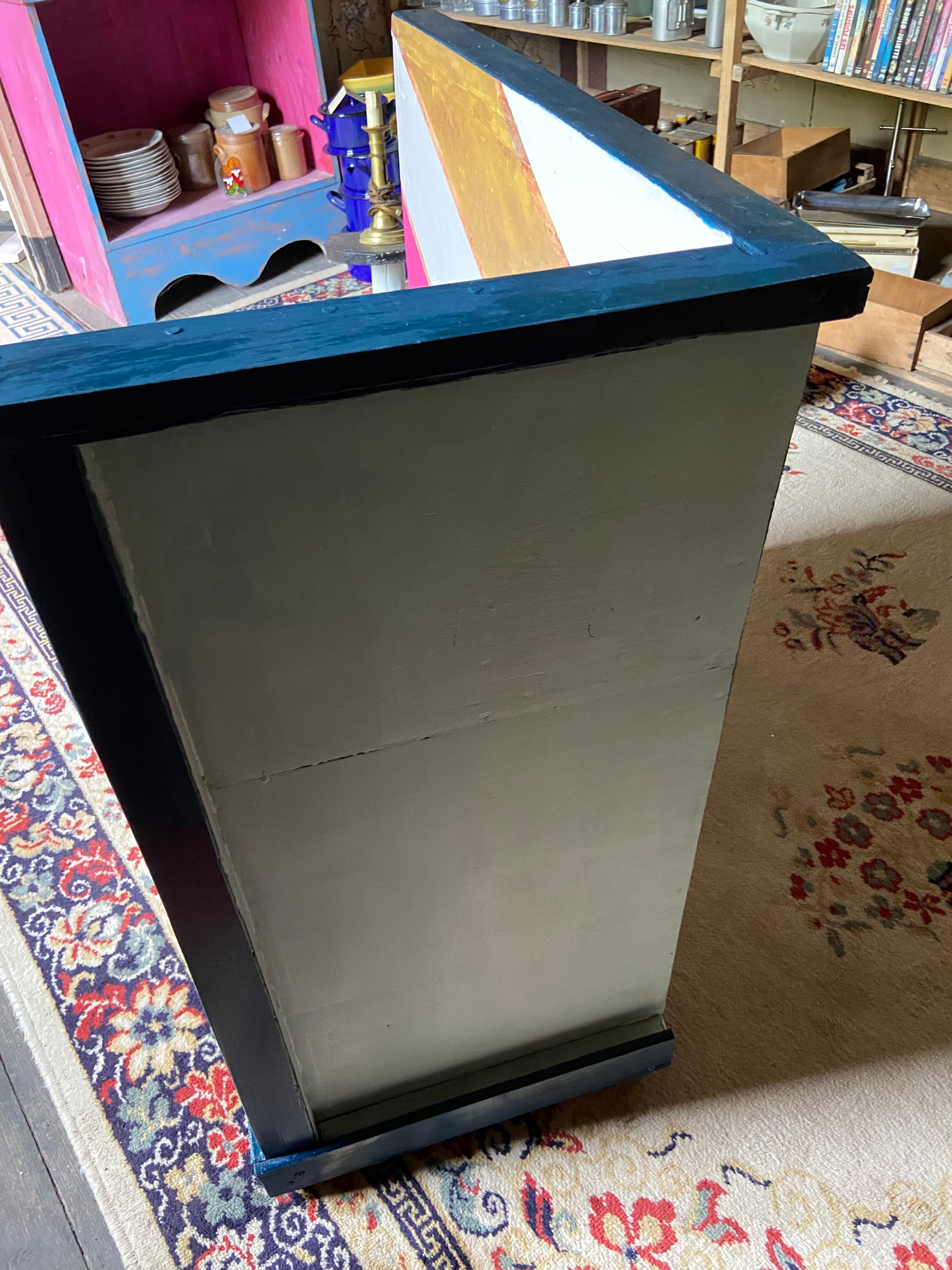 Corner bench rustic wooden chest