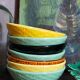 Seven vintage slip ceramic bowls