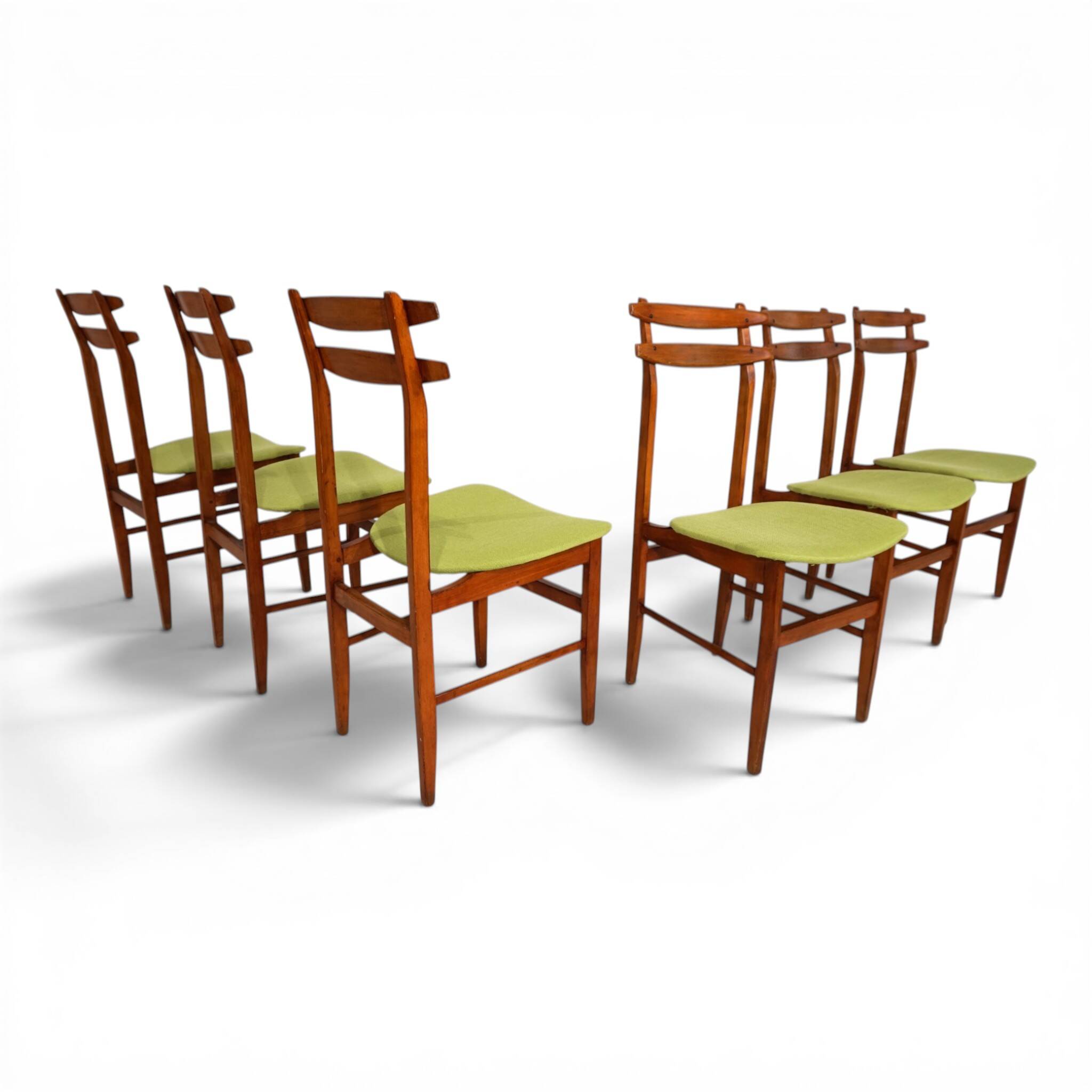 Set of 6 dining chairs by Amma Torino, 1960