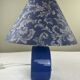 Blue ceramic lamp